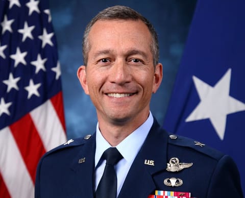 Retired Brig. Gen. Houston R. Cantwell. He was the former Commander, Jeanne M. Holm Center for Officer Accessions and Citizen Development, Maxwell Air Force Base, Alabama. Brig. Gen. Cantwell led more than 3,300 Airmen training 100,000 cadets at 1,370 global locations.