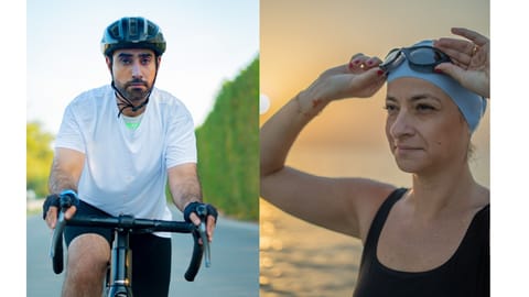 (Left), Mohamed Al Harbi and Right: Marie Meillaud are part of the NMSS team “Masters of Strength".