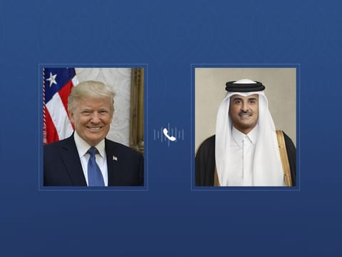 Qatari Emir, US President discuss de-escalation, energy market stability