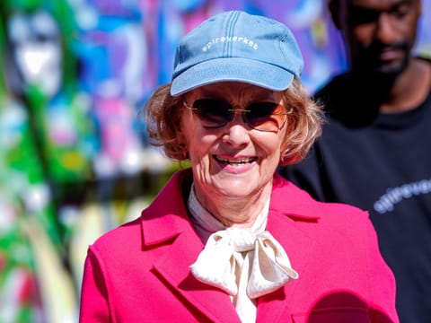 Queen Sonja of Norway on April 23, 2026.