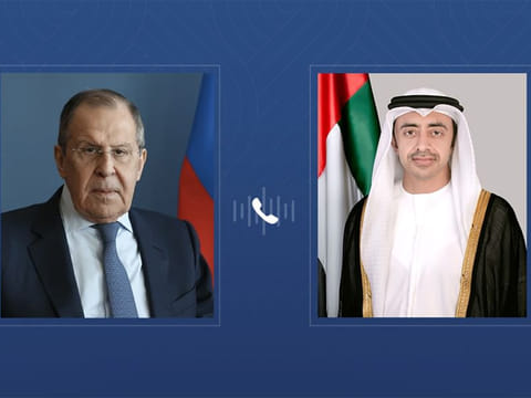 Sheikh Abdullah receives phone call from Russian Foreign Minister