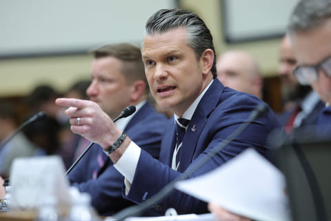 Hegseth testifies before the House Armed Services Committee in the Rayburn House Office Building on April 29, 2026 in Washington, DC.