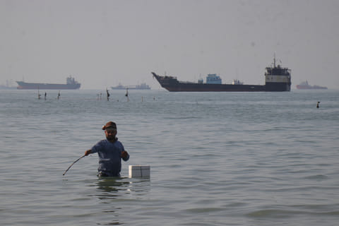 Oil tankers line up near the Strait of Hormuz, a key global shipping route at the centre of Iran’s proposed plan to end the war.