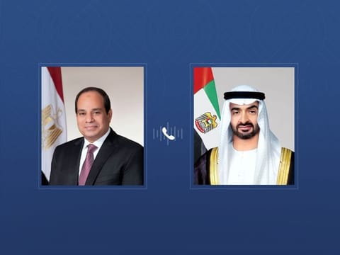 In phone call with UAE President, Egyptian President condemns attacks targeting the UAE