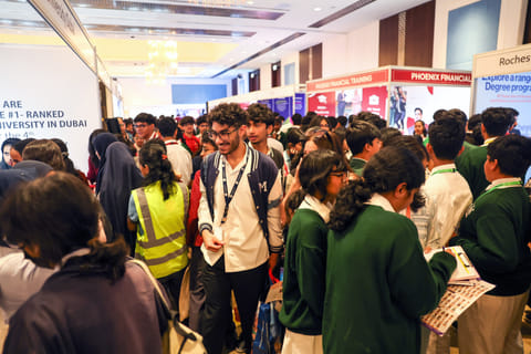 Students from the UAE's top schools are at Edufair Dubai's May edition in 2025