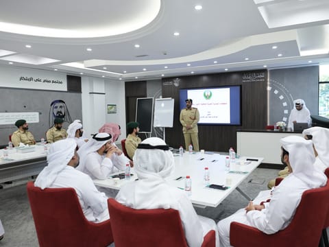 Dubai Police officers during advanced anti-human trafficking investigation training.