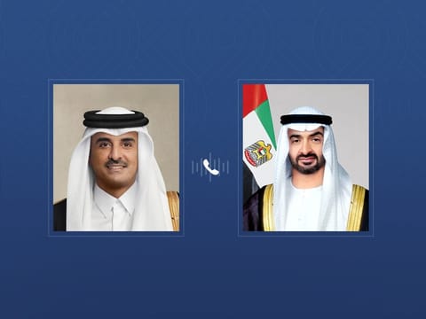 UAE President and Qatar’s Emir discuss fraternal ties and regional developments in phone call