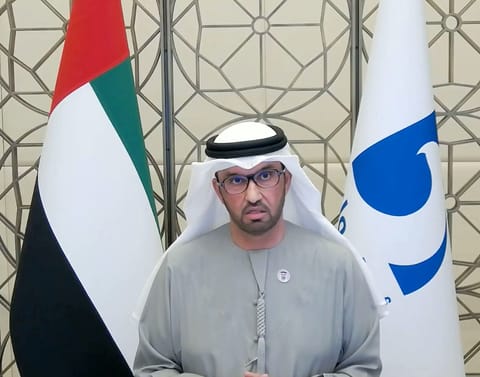 Dr. Sultan bin Ahmed Al Jaber, Minister of Industry and Advanced Technology and Managing Director and Group CEO of the Abu Dhabi National Oil Company (ADNOC), Chairman of Masdar and Executive Chairman of XRG.