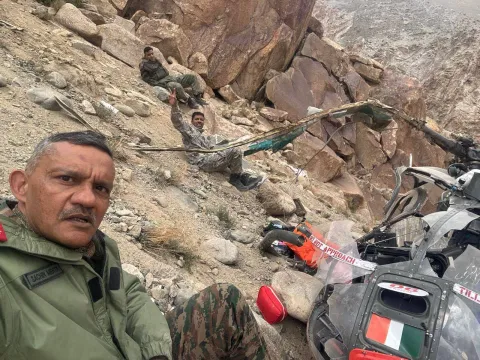 Three Indian Army officers survive Ladakh crash as inquiry begins into incident.