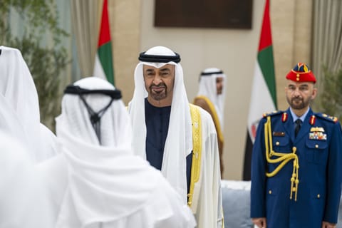 UAE President receives Eid Al Adha greetings from Rulers of the Emirates and Sheikhs