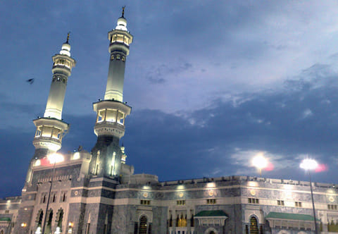 Umrah is the act of undertaking a pilgrimage to Makkah at any time of the year. It is usually done at a different time of the year than the annual Hajj pilgrimage. Pictured: The Masjid Al Haram (Grand Mosque) in Makkah.