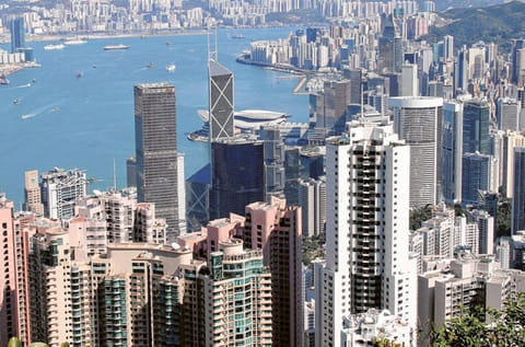 A view of the Hong Kong skyline from the Peak. From November companies can no longer place the words “Made in Hong Kong” on any products exported to the United States - part of Washington’s response to Beijing imposing a tough new security law on the restless city.