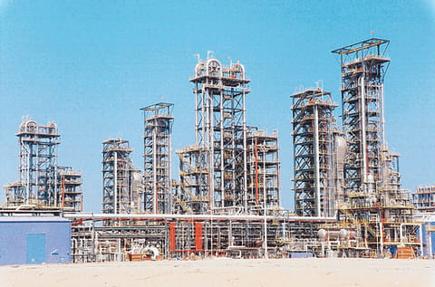 Part of the sprawling Borouge industrial complex in Ruwais. A new production capacity - Borouge 4 - entails a whopping Dh22 billion in new investments.