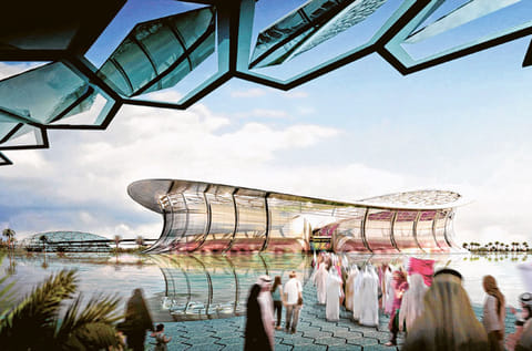 Lusail City stadium in Qatar