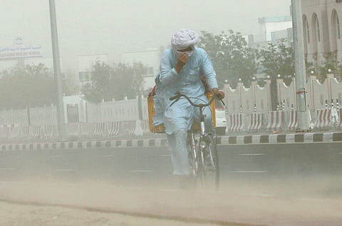 The Met Office has issued alerts for residents and motorists across the country, as yellow and orange dust alerts were issued today.