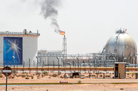 Khurais oilfield in Saudi Arabia. Analysts said the main feed-through of the coronavirus outbreak into the GCC is from the hydrocarbon sector.