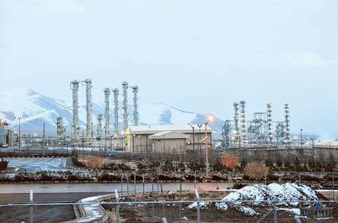 Iran’s heavy water nuclear facility near the central city of Arak. Iran has stepped up uranium enrichment levels to 60 per cent.