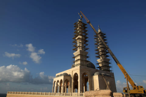 Picture for illustrative purposes - mosque under construction.