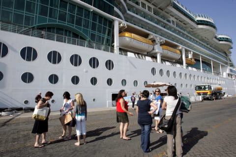 Dubai cruise terminal is a favoured anchoring spot for mega ships and their passengers. File picture from a 2019 visit.