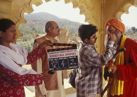 Filming in Mumabi