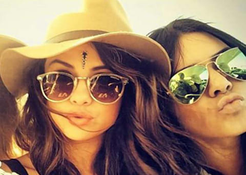 Kendall Jenner and Selena Gomez in Dubai this week