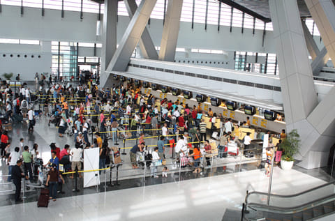 Manila airport.