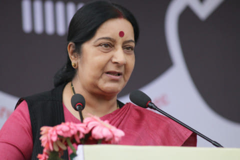 India's Union External Affairs Minister Sushma Swaraj