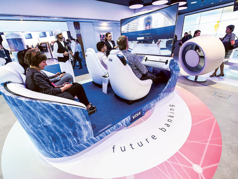 The new hi tech Emirates NBD branch at Emirates Towers. The Corporate and Institutional Banking division of Emirates NBD has reported an increased preference for digital banking amongst its clients, with more than 96 per cent relying on the bank’s digital platforms.
