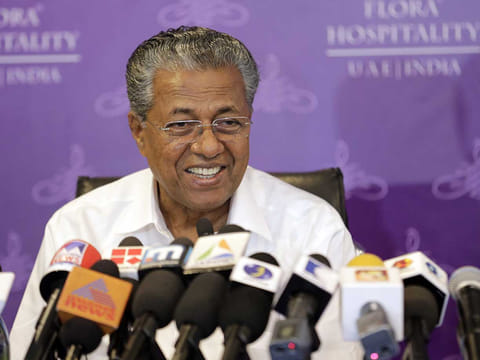 Kerala chief minister Pinarayi Vijayan