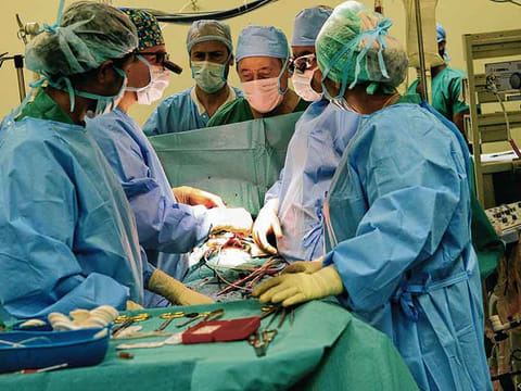 Traditionally, an intestinal obstruction is treated by cutting open the abdomen, which can usually take months to recover. However, in this case, the procedure was done through a minor incision. Picture for illustrative purposes only.