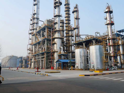 Shandong Haike refinery in Dongying, Shandong province, China. Oil prices on Friday posted a first weekly loss in seven weeks, with rising number of worldwide COVID-19 cases putting pressure on oil markets with fears of a second wave.