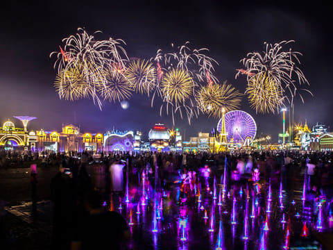 Fireworks at Gobal Village: shows are conducted every Thursday and Friday at 9pm