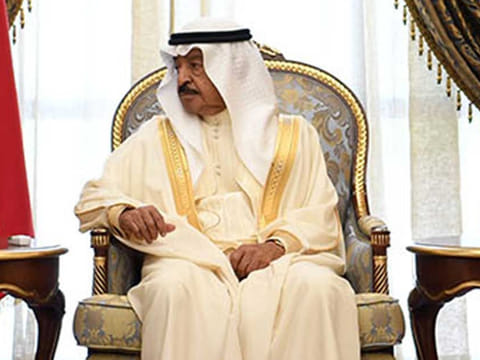 Bahrain's Prime Minister Prince Khalifa Bin Salman Al Khalifa