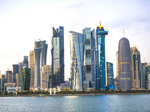 Doha skyline.