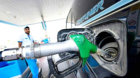 A petrol pump in Sharjah.