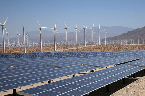 Dumat Al Jandal solar project in the north of the kingdom, with an annual capacity of 400 megawatts. Saudi Arabia this month signed power purchase agreements with seven new solar projects.