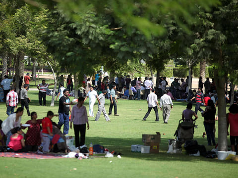 Zabeel Park in Dubai, apart from being a relaxing destination for families and large groups, is also a venue for celebrations.