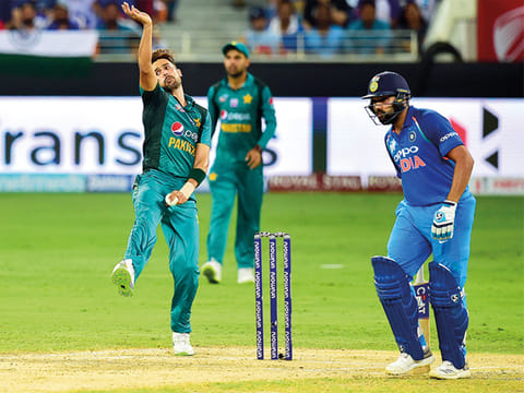 A scene from the India-Pakistan league game in the 2018 Asia Cup in Dubai.