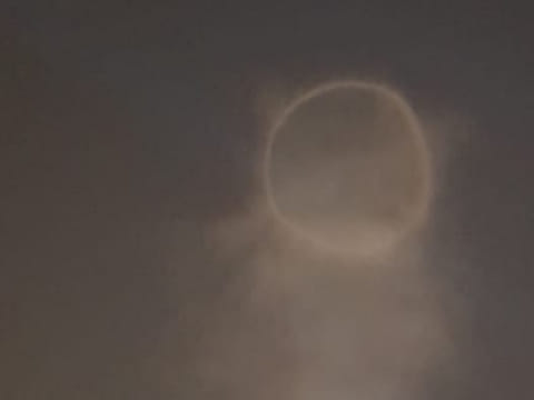 Picture of the ring of light sent by Gulf News reader Prithy Rijesh
