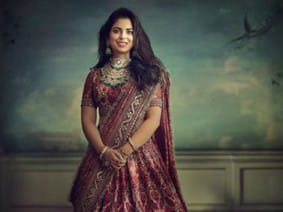 Isha Ambani in Sabyasachi on her big day