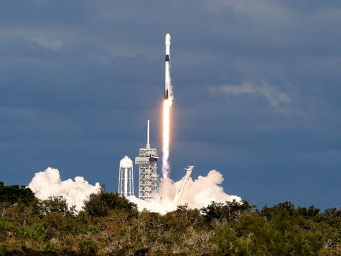 File picture of a SpaceX Falcon 9 rocket launch.