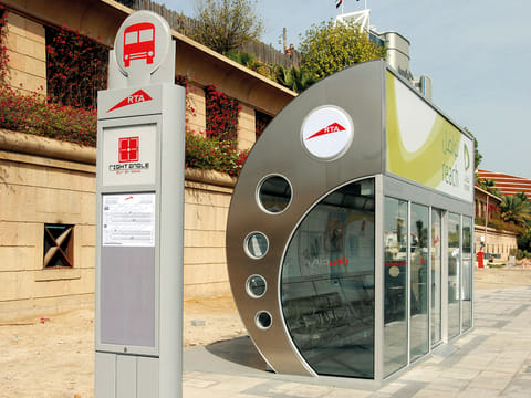 RTA has started building the air-conditioned shelters in several residential and newly developed areas in Dubai.