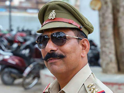 An undated photo of Police Inspector Subodh Kumar Singh. According to the officials, Kumar who was posted at the Syana Police Station died in the violence after a mob went on a rampage torching a police post and clashes with police in Bulandshahr on Dec. 03, 2018.