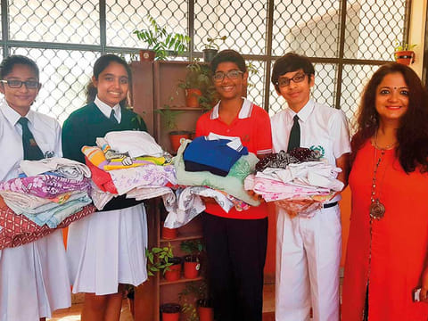 DPS Dubai upcycles old uniforms into bags for students