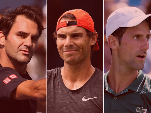 Novak Djokovic's (right) move to form a new players' body threatens to polarise the three legends with him on one side and Roger Federer and Rafa Nadal on the other.