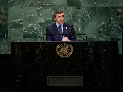 File image: Sheikh Abdullah Bin Zayed Al Nahyan, Minister of Foreign Affairs and International Cooperation