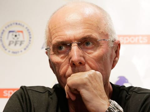 Philippines national football team's head coach Sven-Goran Eriksson.