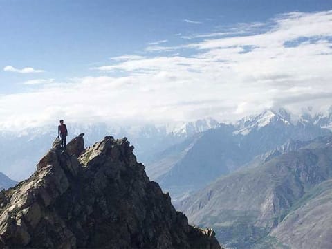 Hon Pass in the Hunza Valley. Pakistan