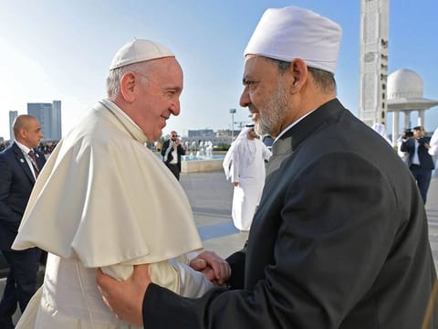 Pope Francis and Dr Ahmad Al Tayeb, Grand Imam of Al Azhar Al Sharif
