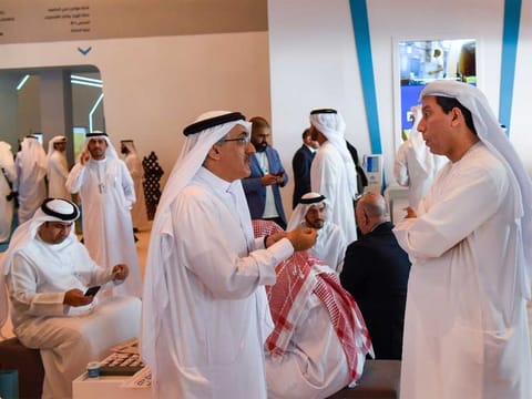 Delegates interact on the second day of World Government Summit 2019